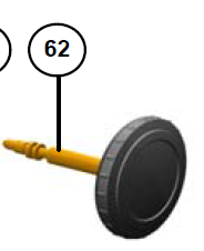 Steam Knob with Stem for Illy X1 - A000390