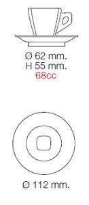 Asti White Espresso Cups - (6 cups)