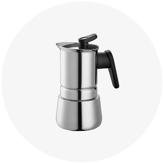Pedrini Stainless Steel Moka Espresso Maker – Cerini Coffee Gifts