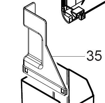 Gaggia & Saeco - BLACK DUMP BOX PROTECTION MYB9 - 11022527