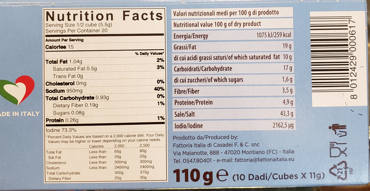 Fattoria Italia - Brodo Gusto Pesce - 110g (3.88 oz)