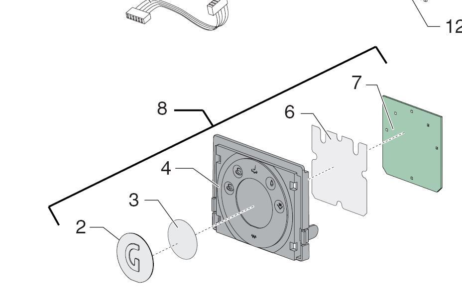 Touch Pad Assembly Gaggia Baby Twin 8332030000
