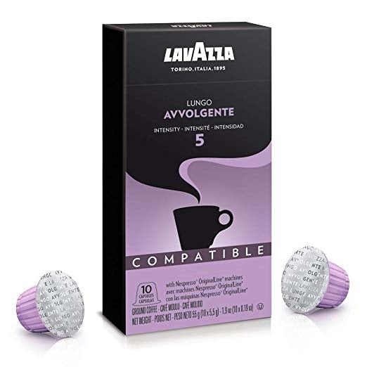 Lavazza - Avvolgente Lungo Intensity #5 - Capsules - 10/Bag - Compatible with Nespresso® Machines