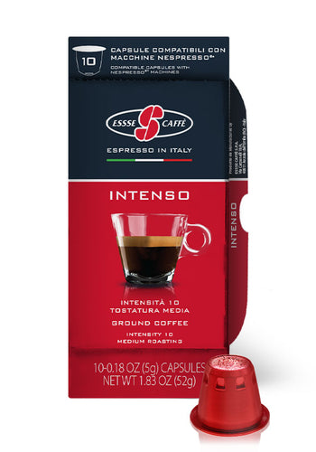 Essse Caffe - Intenso Capsules - 10/Box - Compatible with Nespresso® Machines