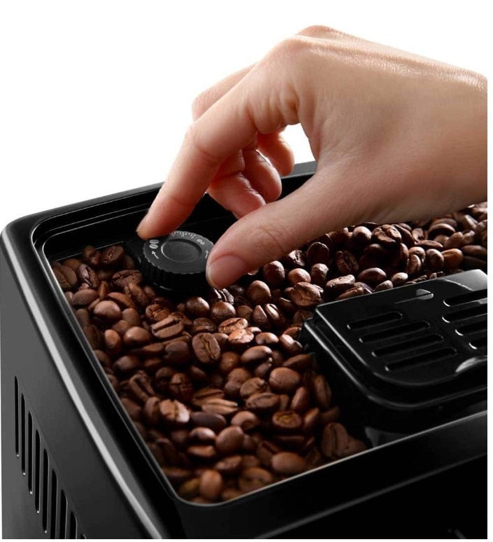 Delonghi Dinamica Automatic Coffee & Espresso Machine with Iced Coffee, TrueBrew Over Ice, Black - ECAM35020B