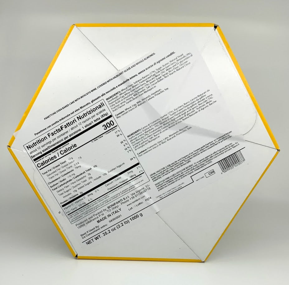 Bonifanti - Gran Moscato Panettone - 1000g (2.2 lbs)