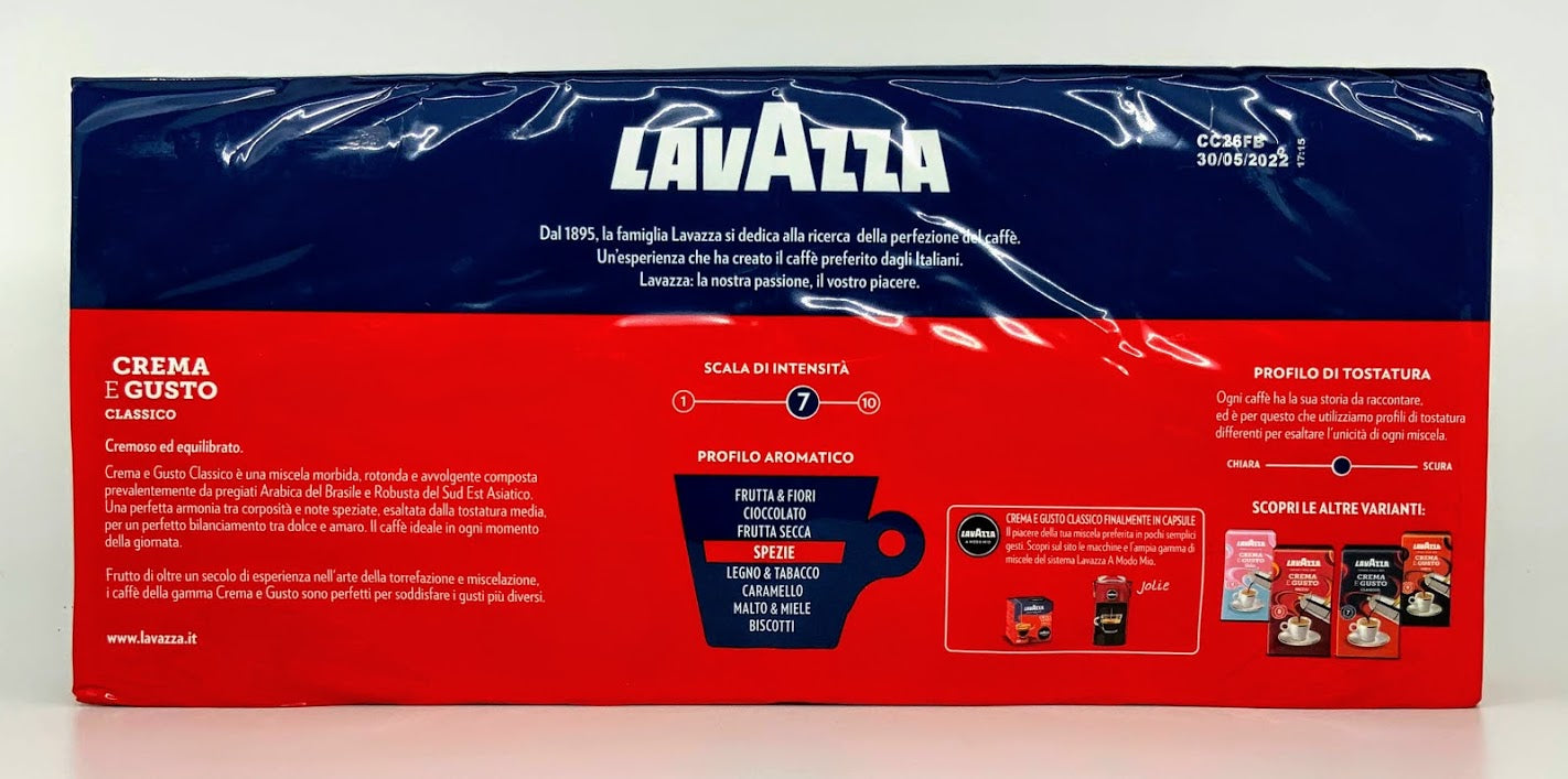 Lavazza - Crema e Gusto Classico - Pre-ground - 4 X 250g (2.2lb)