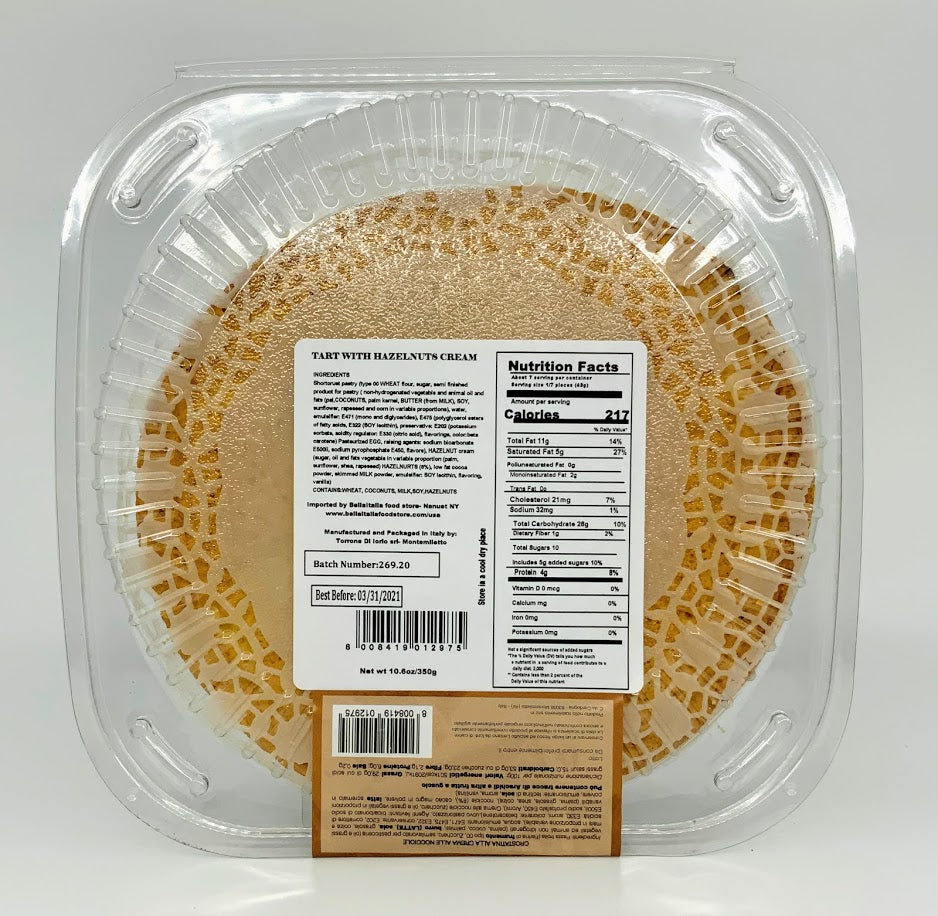 Doliciaria Festa - Artisanal Hazelnut Cream Tart - 350g (12.34 oz)