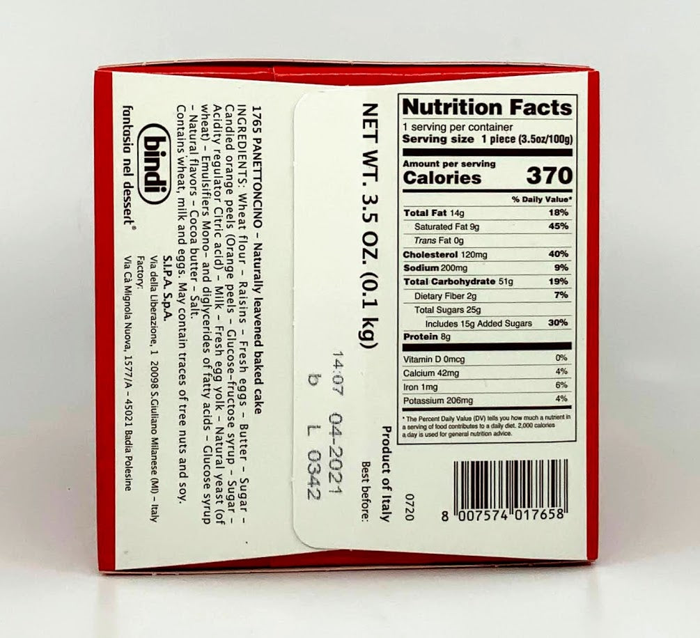 Bindi - Mini Panettone - 100g