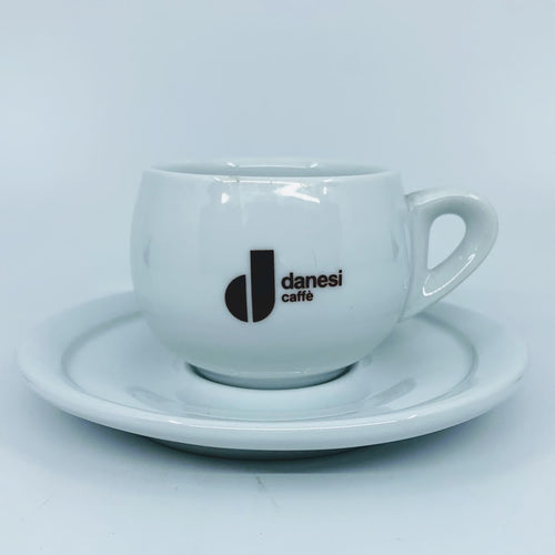 Danesi Ceramic Cappuccino Cup & Saucer (1 Cup) - 5oz Cup