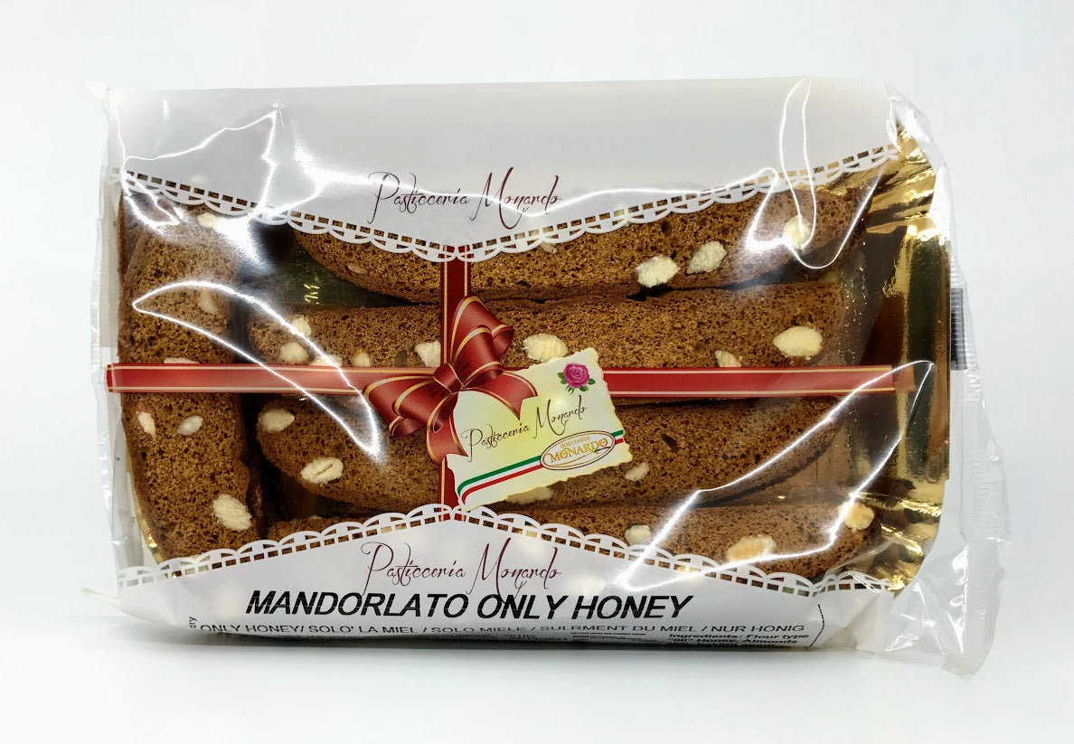 Monardo - Mandorlato Almond Honey Biscotti - 250g (8.8 oz) SPECIAL PRICE