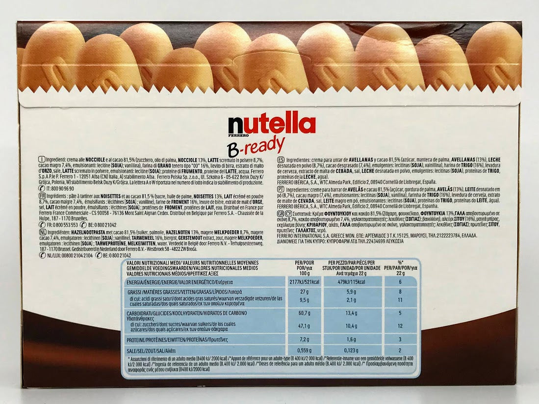 Nutella B-Ready - 230g - (10pcs)