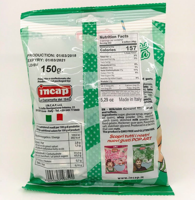 Incap latte menta - 150g