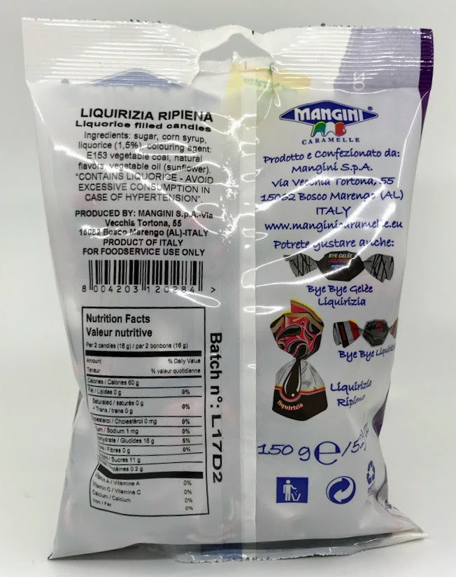 Mangini - Candies Liquirizia - 150g (5.25 oz)