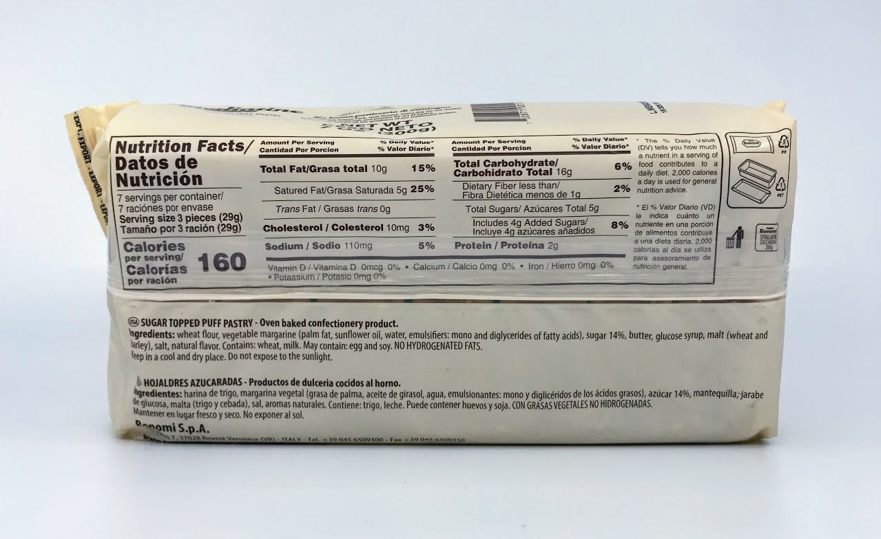Bonomi - Sfogliatine Sugar Topped Pastry - 200g (7 oz)