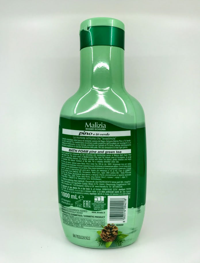 Malizia - Bagno Schiuma - Pine and Green Tea - 1000g