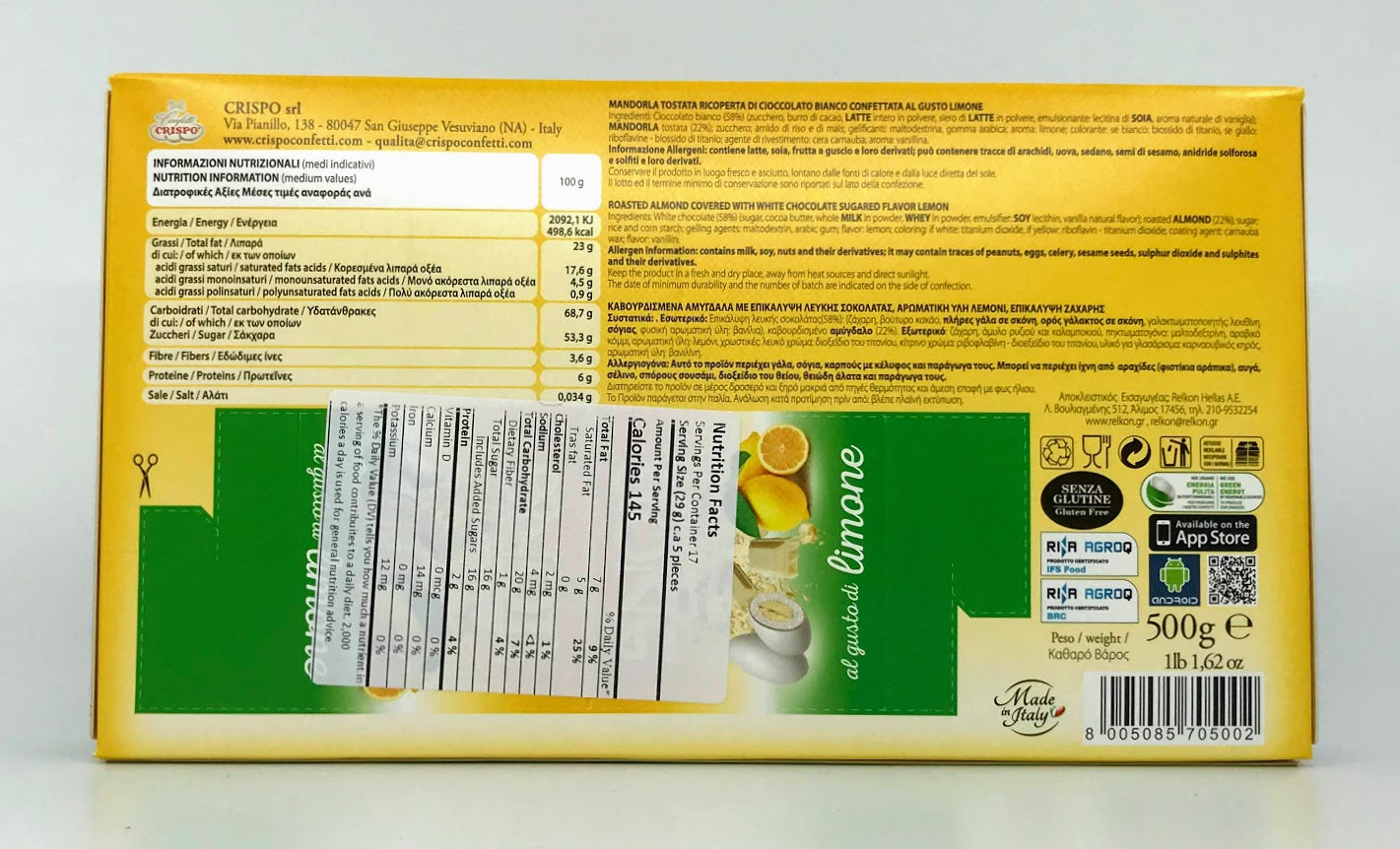 Crispo - Confetti Snob - Limone - 500g