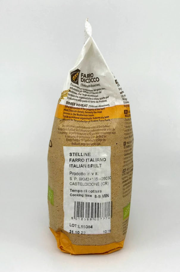 Probios - Organic Farro Integrale Stelline - 500g (17.63 oz)