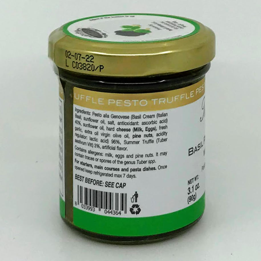 Tartufi Jimmy - Basil Pesto Sauce with Truffle - 90g (3.1 oz)`