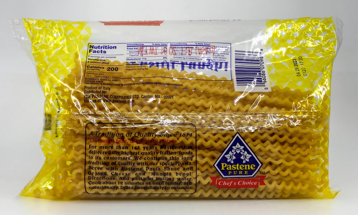 Pastene - Fusilli Lunghi - 454g (16 oz)