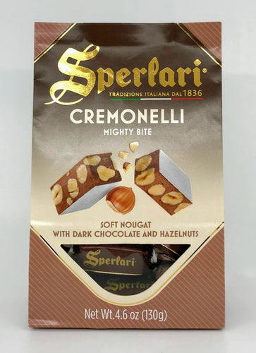 Sperlari - Cremonelli Mighty Bite - Nougat with Dark Chocolate and Hazelnut - 130g (4.6 oz)