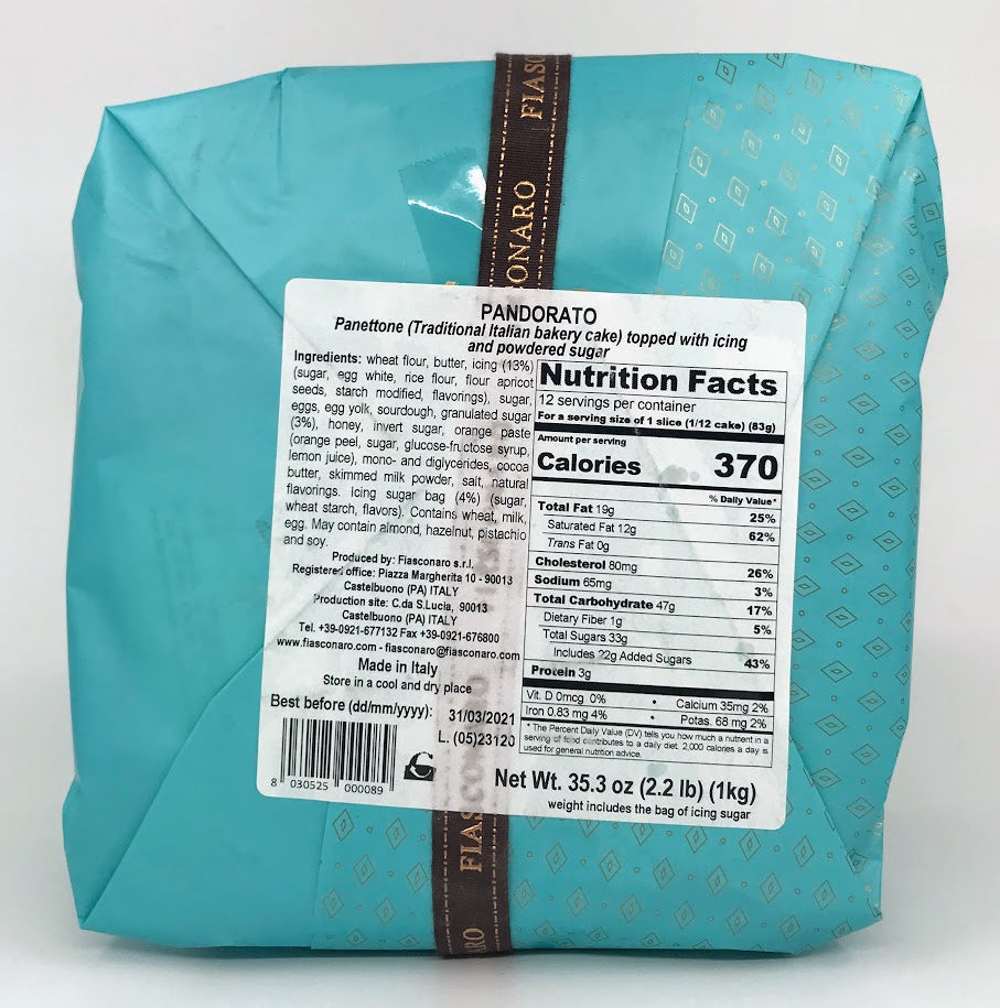 Fiasconaro - Panettone Pandorato - 1000g (2.2 lbs)