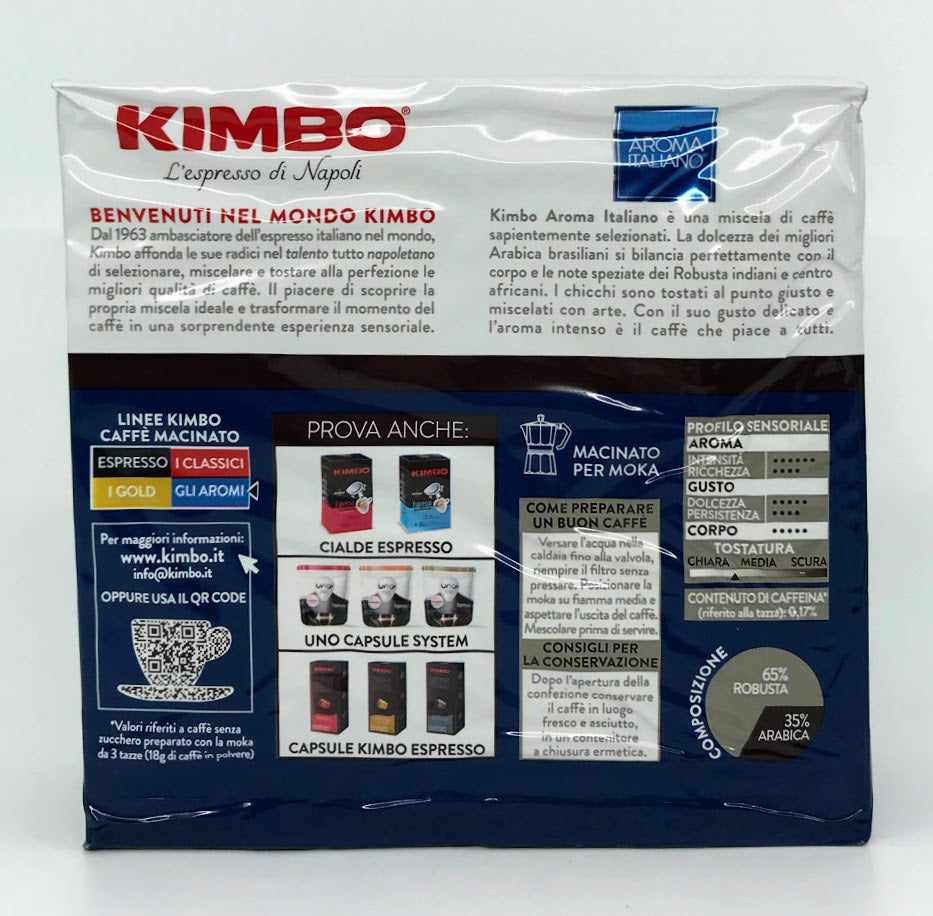 Kimbo Aroma Italiano Brick - Double Pack (2x250g) Medium Roast