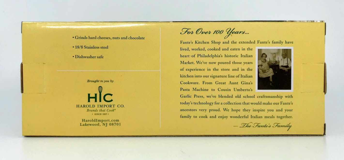 Fante's - Papa Francesco - Rotary Cheese Grater