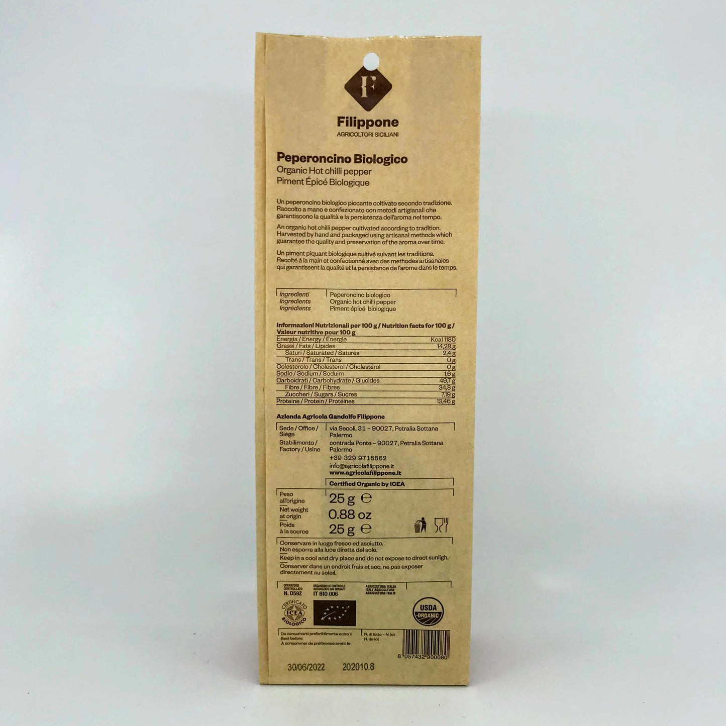 Filippone - Peperoncino Biologico - 25g