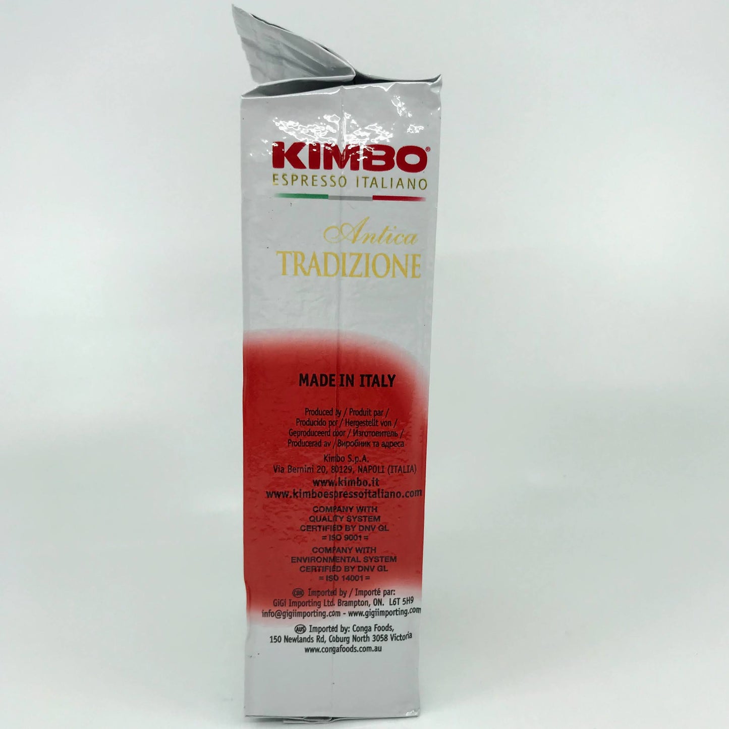 Kimbo - Antica Tradizione - Ground Coffee Brick - 250g (Dark Roast) (8.8oz)