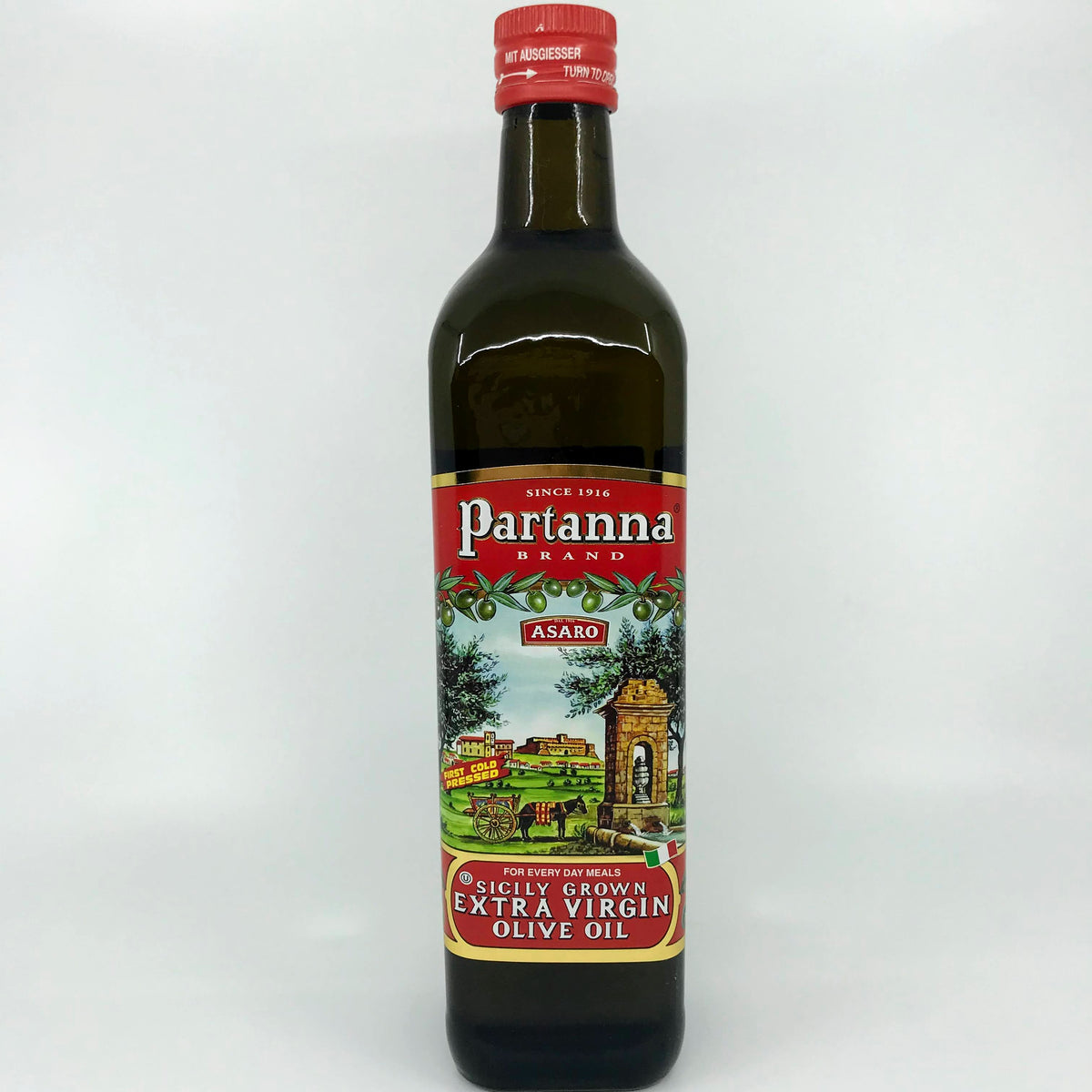 Partanna Sicilian Extra Virgin Olive Oil 750ml (25 fl oz) Cerini