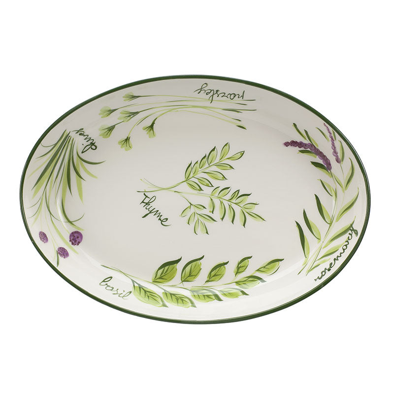 DECORO ERBE - 17.75″ OVAL PLATTER - V424