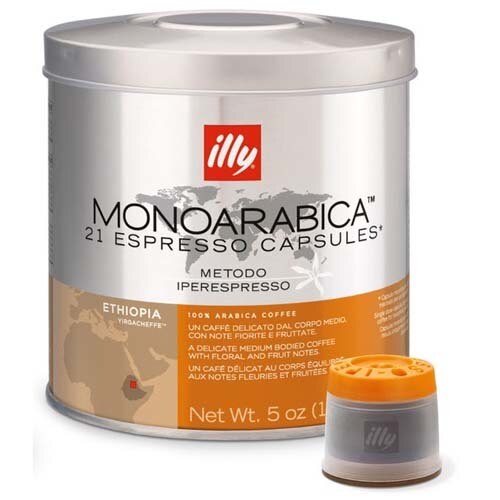 illy Iperespresso Capsules - Monoarabica - Ethiopia - 21 Capsules