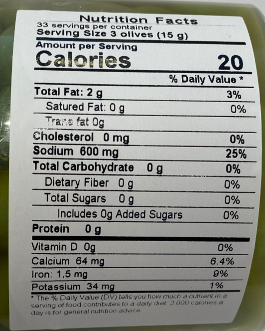 Madre Sicilia - Olive Verdi In Salamoia Dolci Castelvetrano - 17.6 oz