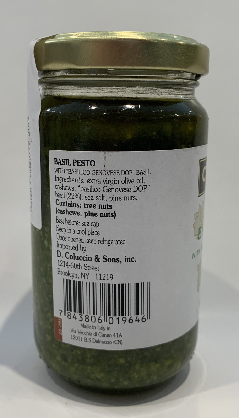 Coluccio - Basil Pesto With Basilico Genovese DOP - 180g (6.35oz)