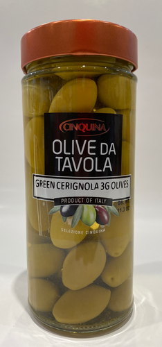 Cinquina - Cerignola Green Olives - 11.03 oz