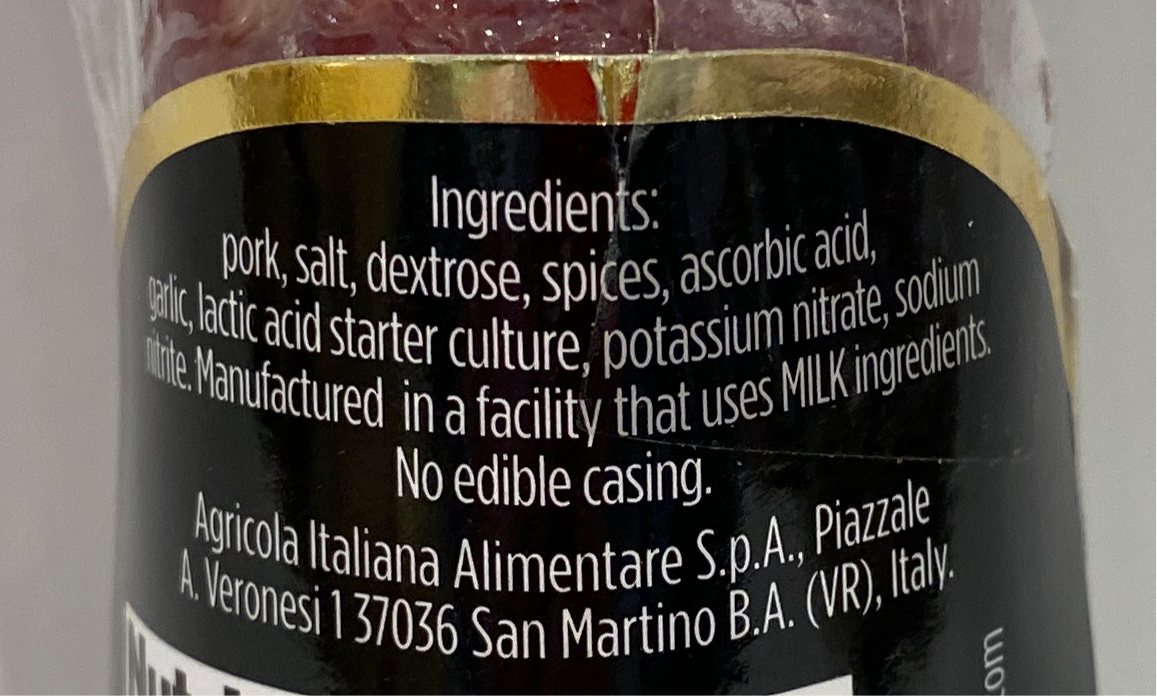 Negroni - Salame Negronetto (Gluten Free) - 5.5 oz