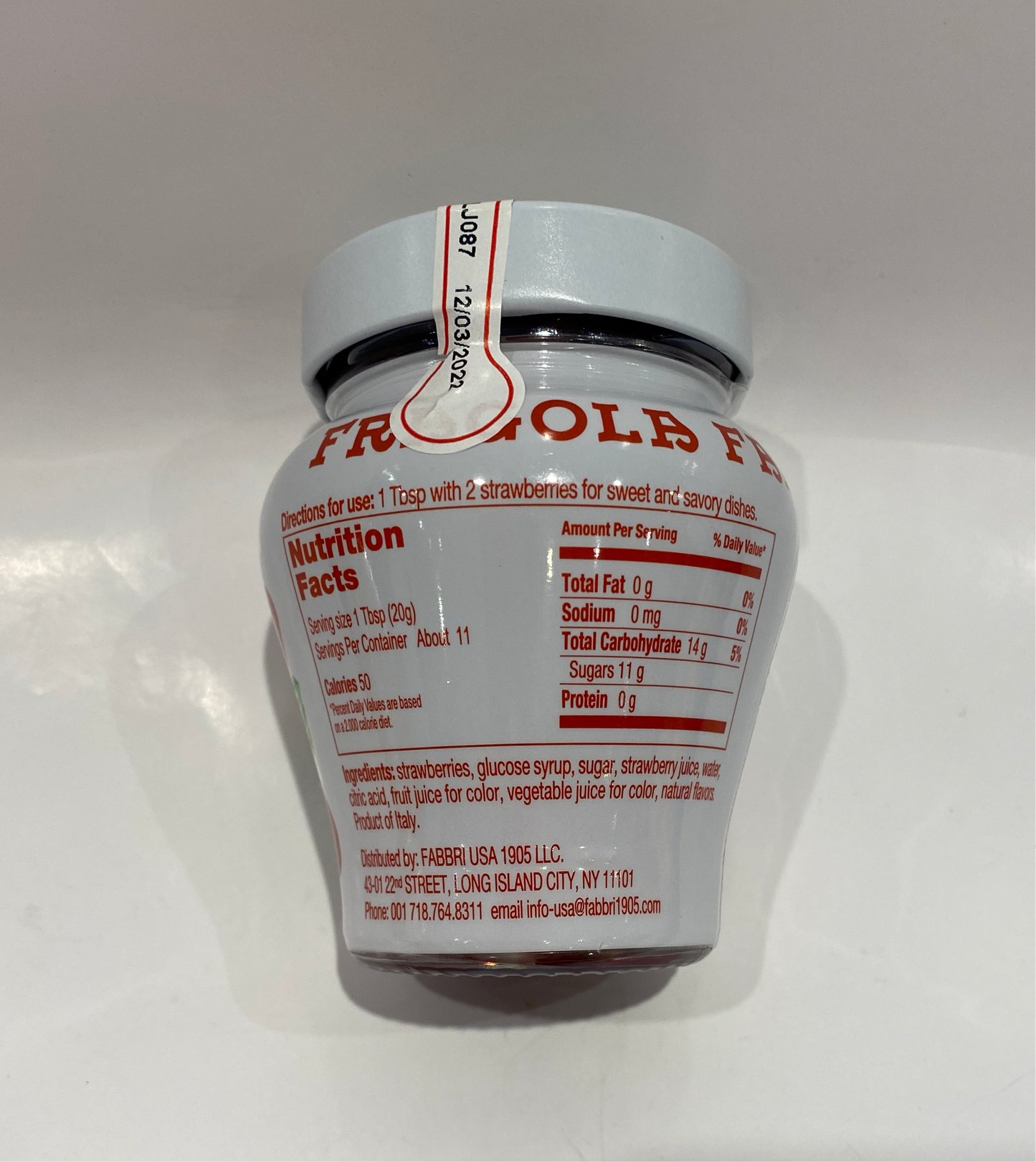 Fabbri - Strawberries In Syrup - 230g (8.1 oz)