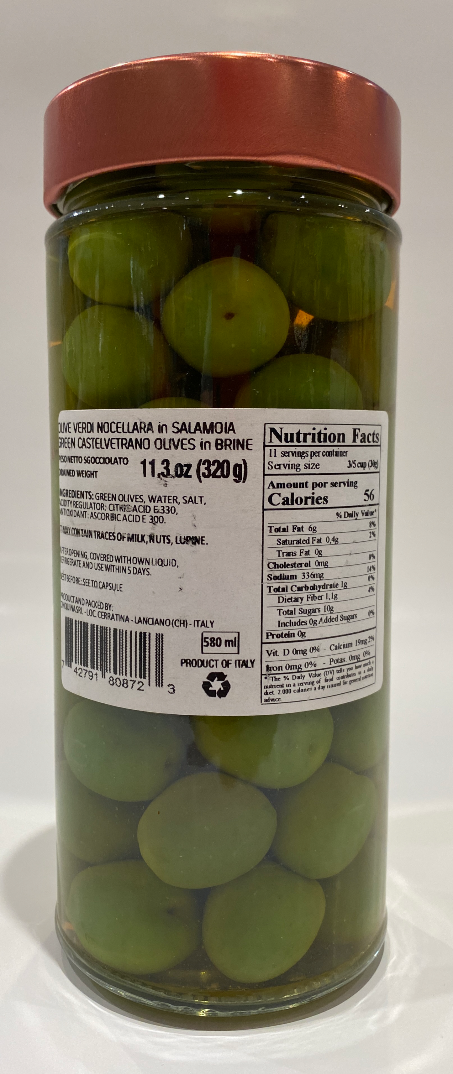 Cinquina - Green Castelvetrano olives - 11.3 oz