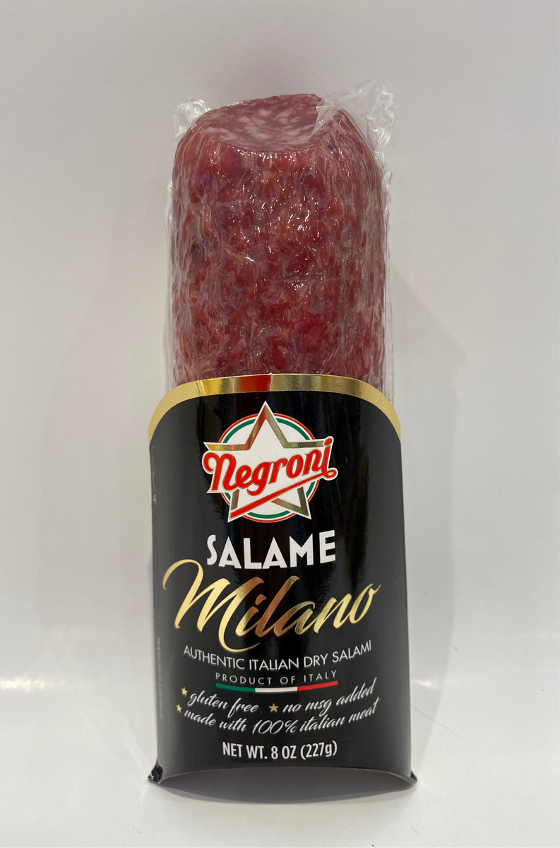 Negroni Salame Milano (Gluten Free) 8 oz Cerini Coffee & Gifts