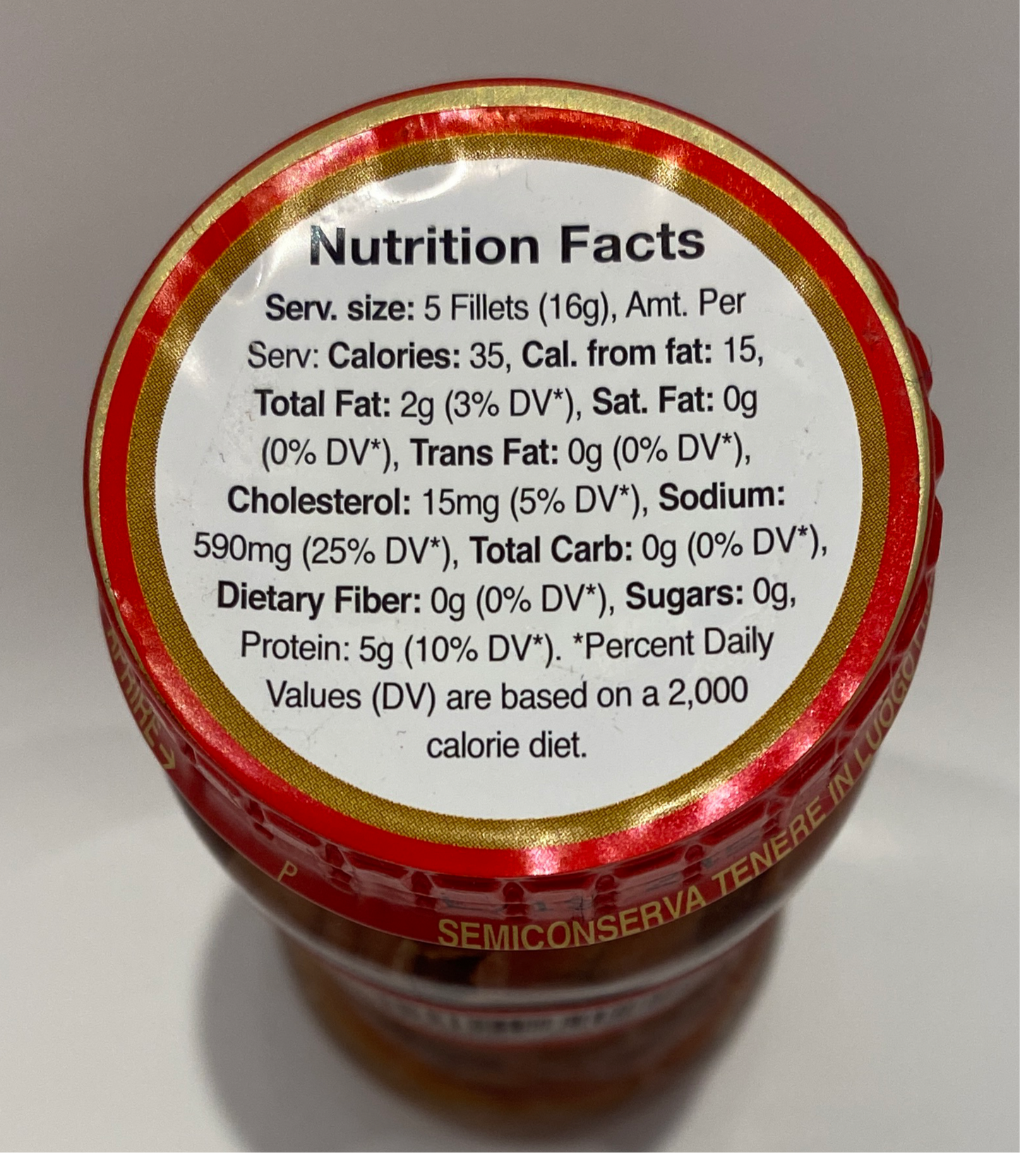 Merro - Flat Filetts Of Anchovies With HOT Red Pepper - 90g (3.17 oz)