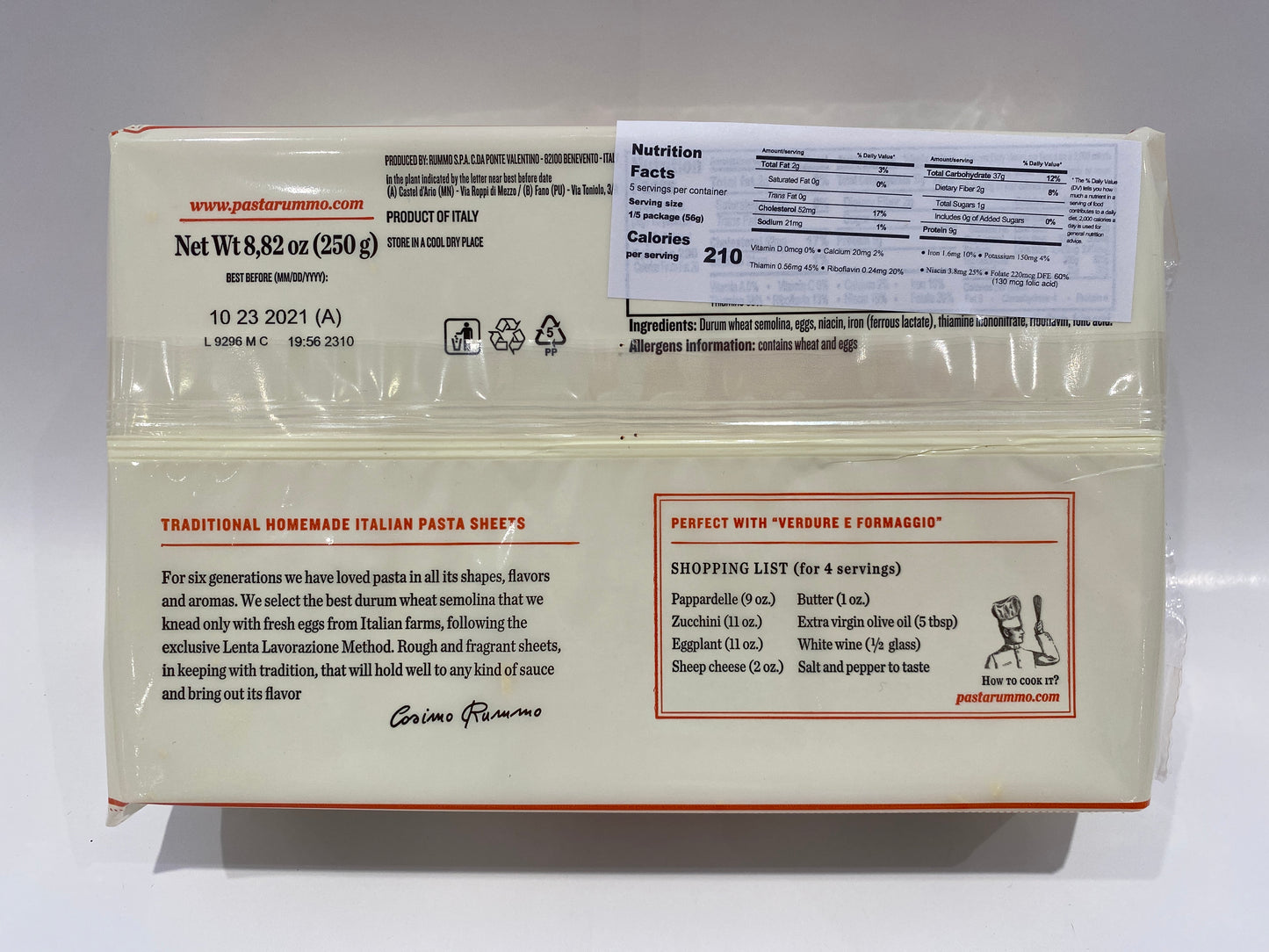 Rummo - Pappardelle #101 Egg Nest Noodles Pasta - 250g (8.82 oz)