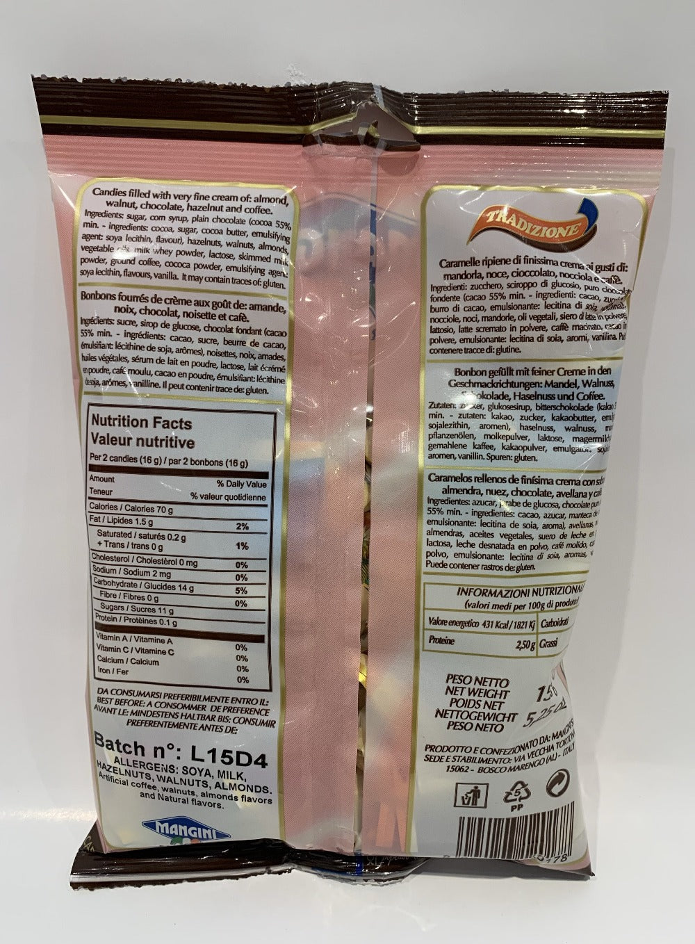 Mangini Candies Creme - 150g (5.25 oz)