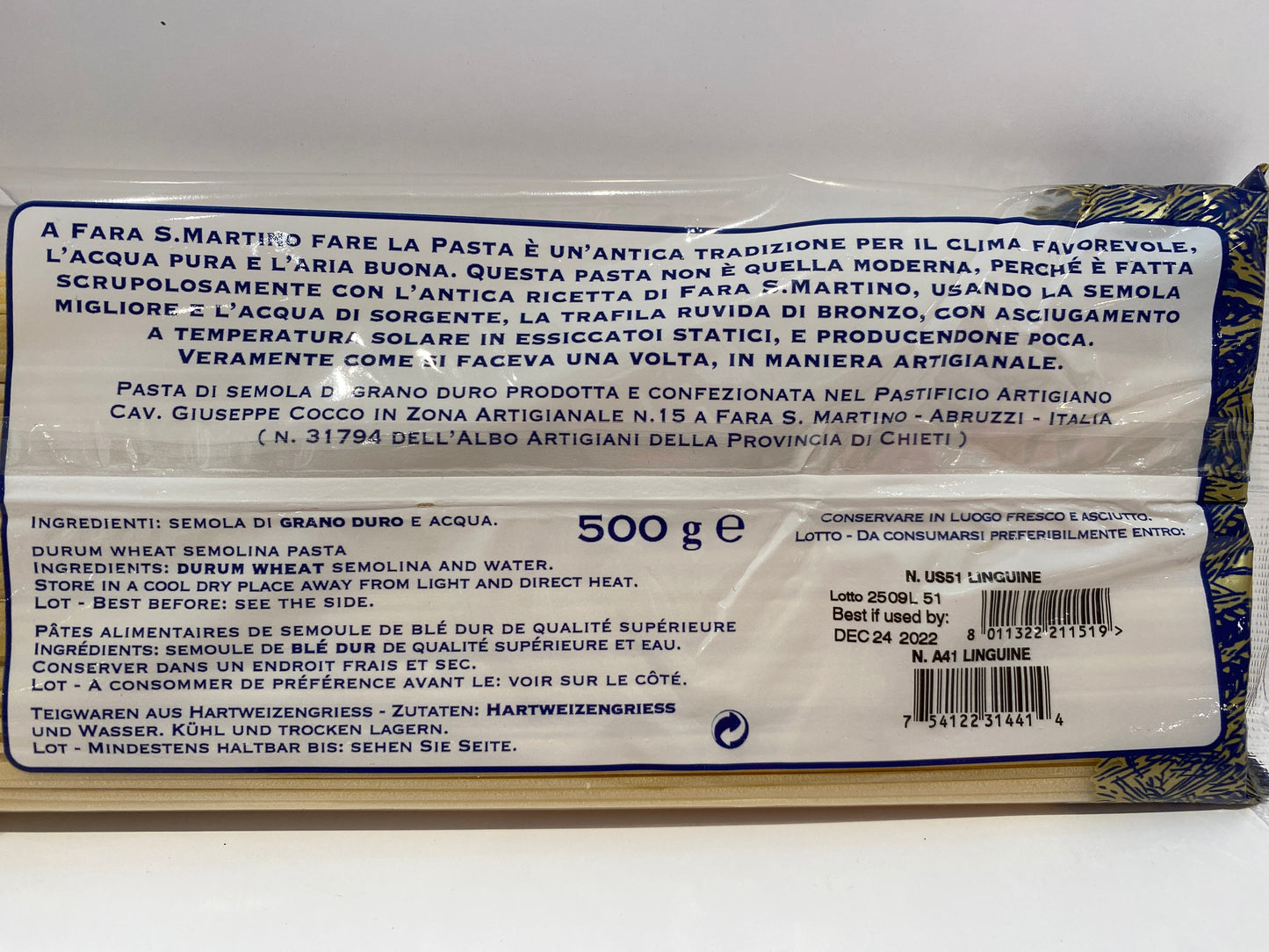 Giuseppe Cocco - Linguine - 500g (17.6 oz)