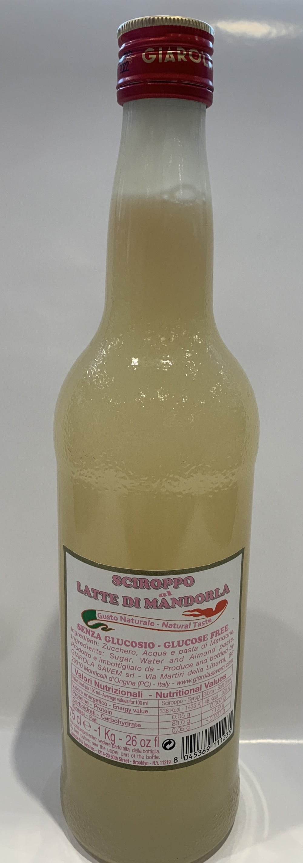 Giarola - Sciroppo al Latte Di Mandorla - 750ml (26 fl oz)