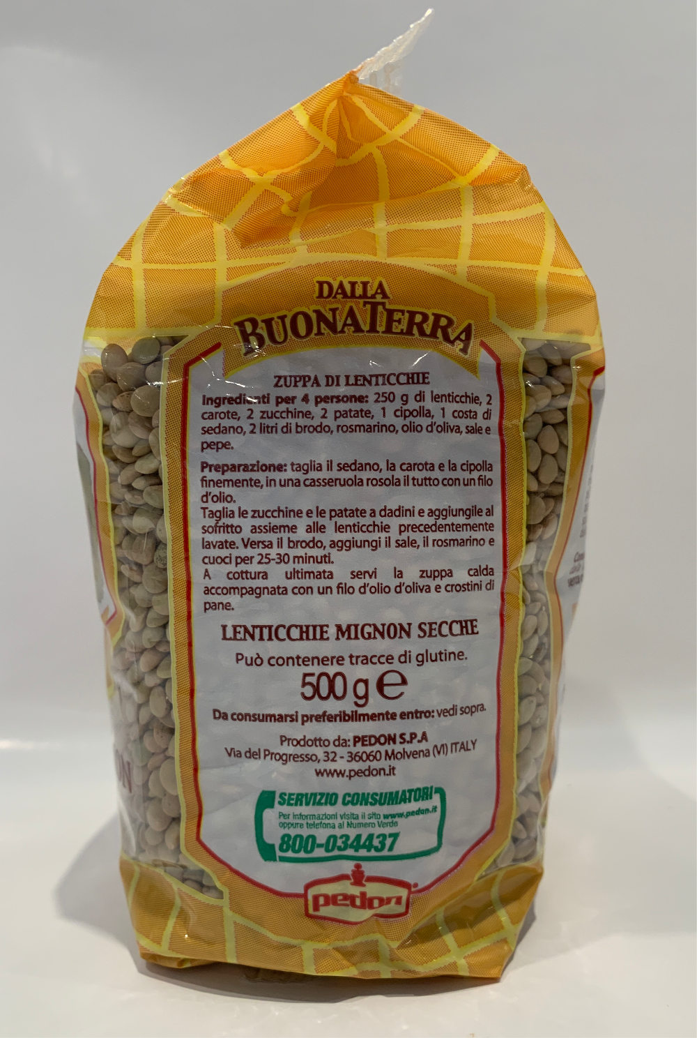 Dalla Buona Terra - Lentils (Small) - 500g (1.1lb)