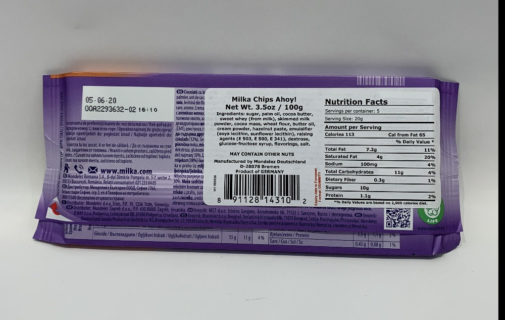 Milka - Chips Ahoy - 100g (3.5oz)