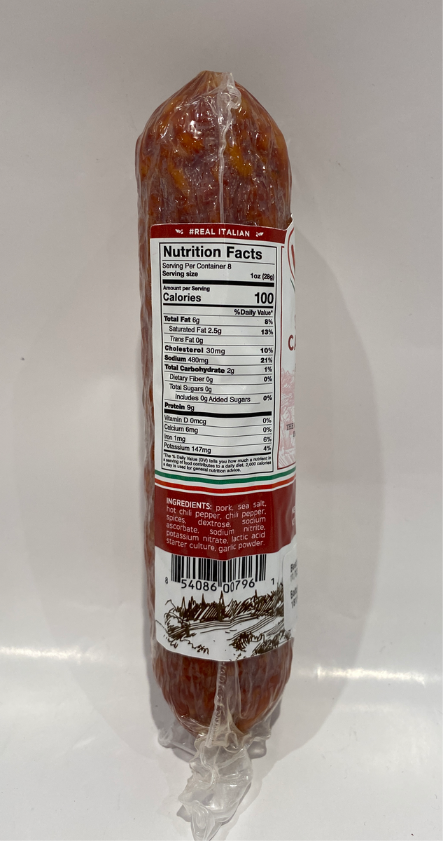 Veroni Salame Calabrese Hot And Spicy Salami (Gluten Free) 6 o