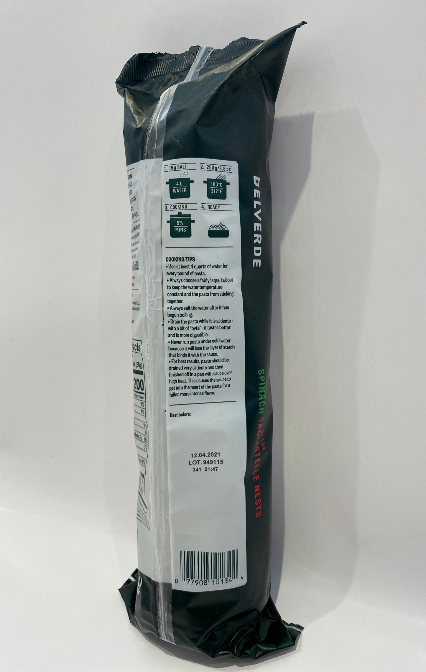 Delverde - Tagliatelle Spinach # 134 - 250g (8.8 oz)