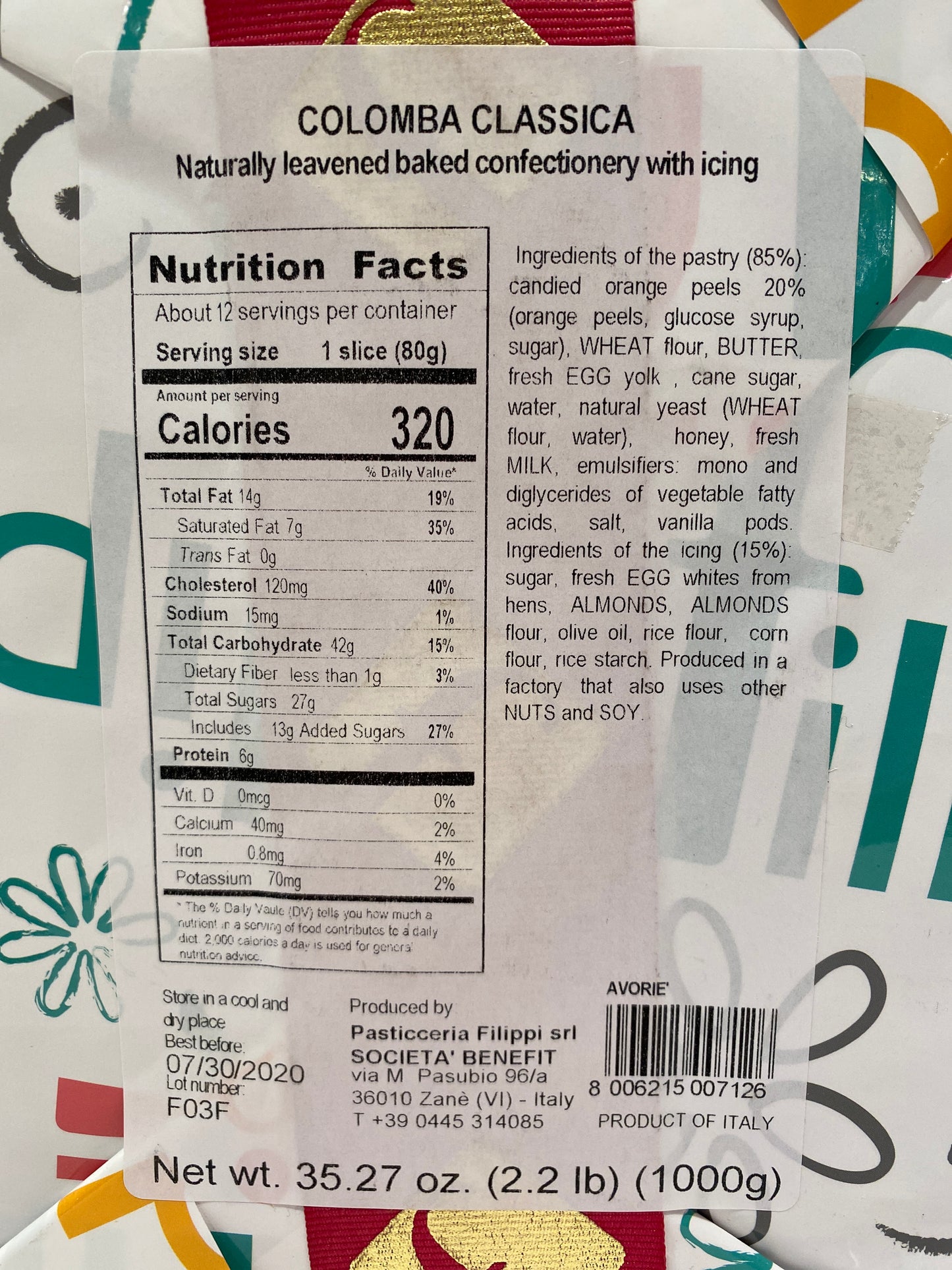 Filippi - Colomba Classica - 1000 g